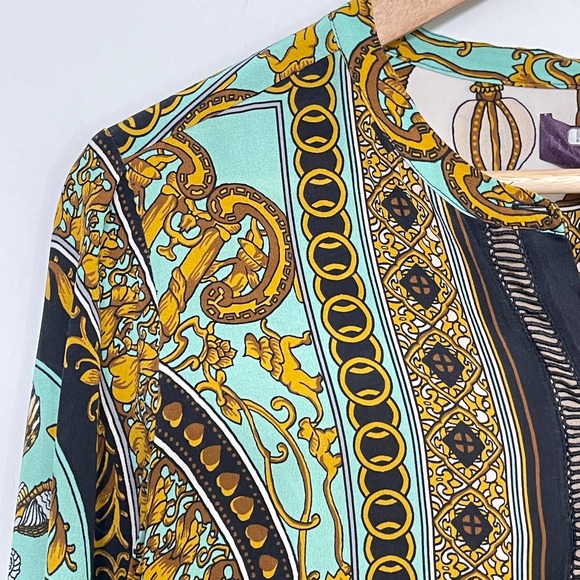 HALE BOB | SILK TOP SIZE L GREEN BLACK - Picture 4 of 10